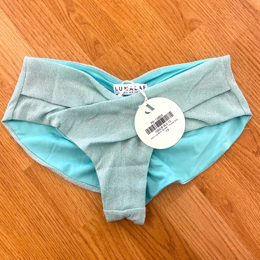 Lunalea Paris Low Waist Bottoms in Crystal Blue size 12(AU)